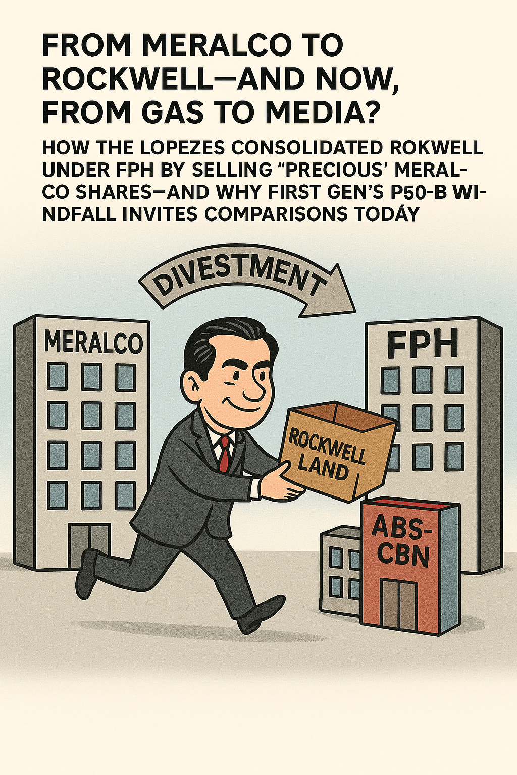 From Meralco to Rockwell: How the Lopezes Restructured to Put Rockwell Land Under FPH’s Control